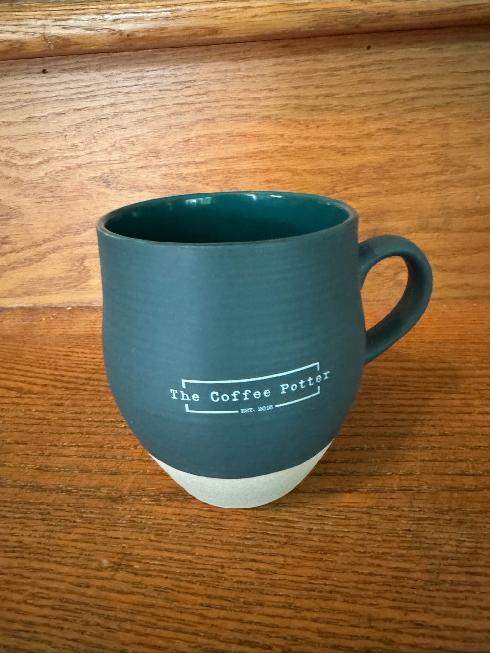 WELCOME TO HOPE: The Coffee Potter Matte Teal Ceramic Mug